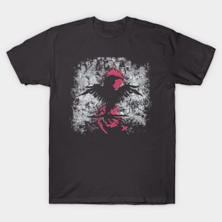 BLACK MRRANNE BLACK ACIDCROW T-Shirt